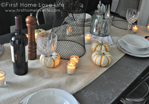 Creating A Casual Fall Tablescape - First Home Love Life