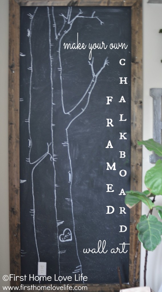 How to Make a Framed Chalkboard + Tips for Great Chalk Art