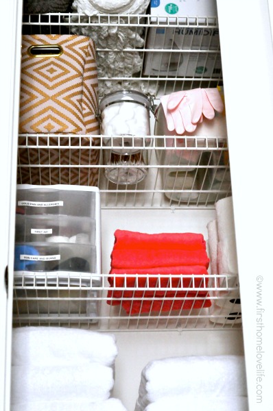 Organizing Toiletries in a Small Closet – Come Home For Comfort